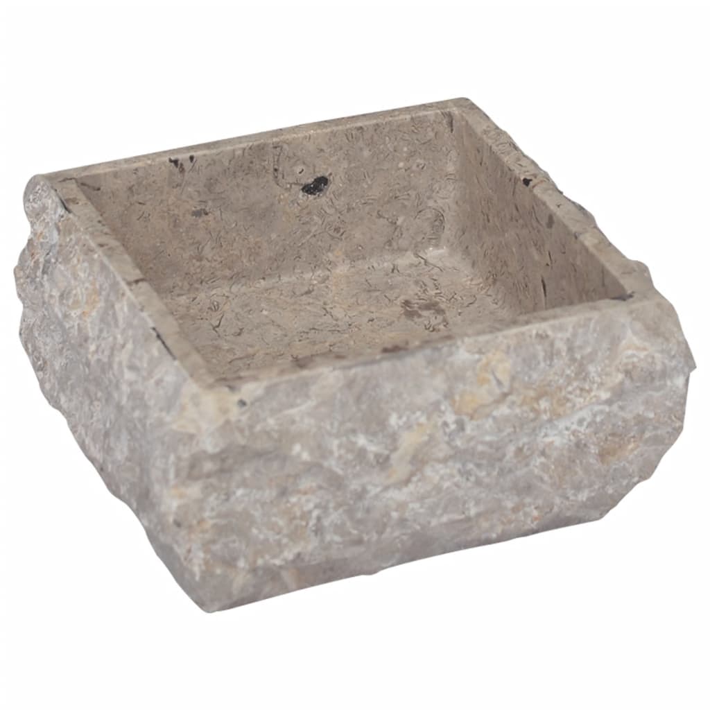 Vidaxl gootsteen 30x30x13 cm marmer grijs