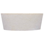 Vidaxl gootsteen ø40x15 cm marmer crèmekleurig