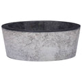 Vidaxl gootsteen ø40x15 cm marmer zwart