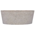 Vidaxl gootsteen ø40x15 cm marmer grijs