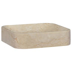 Vidaxl gootsteen 40x40x10 cm marmer crèmekleurig