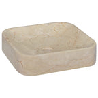 Vidaxl gootsteen 40x40x10 cm marmer crèmekleurig
