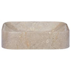 Vidaxl gootsteen 40x40x10 cm marmer grijs