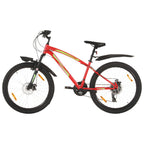 VidaXL Mountainbike 21 versnellingen 26 inch wielen 42 cm rood