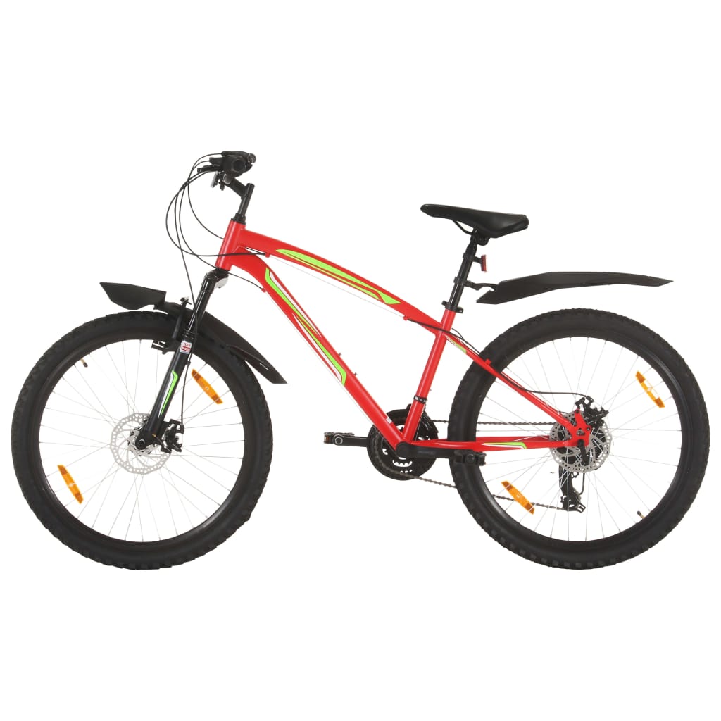VidaXL Mountainbike 21 versnellingen 26 inch wielen 42 cm rood