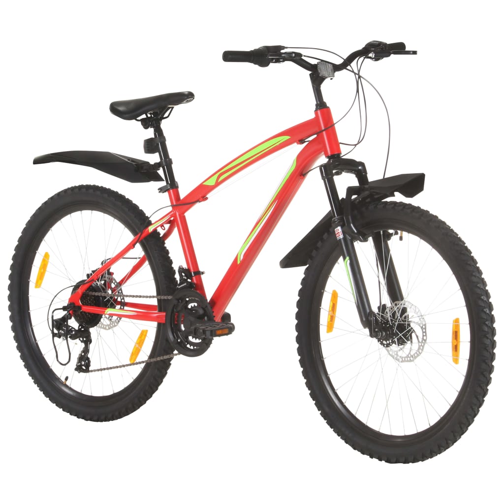 VidaXL Mountainbike 21 versnellingen 26 inch wielen 42 cm rood