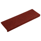 Vidaxl trapmatten zelfklevend 10 st 65x21x4 cm bordeaux rood rechthoekige rand