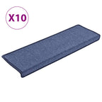 Vidaxl trapmatten 10 st 65x21x4 cm blauw