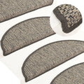 Vidaxl trapmatten zelfklevend 15 st sisal-look 56x17x3 cm grijs-beige