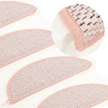 Vidaxl trapmatten zelfklevend 15 st sisal-look 56x17x3 cm roze