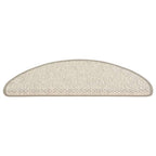 Vidaxl trapmatten zelfklevend 15 st sisal-look 65x21x4 cm platinakleur