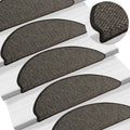 Vidaxl trapmatten zelfklevend 15st sisal-look 65x21x4cm antracietkleur