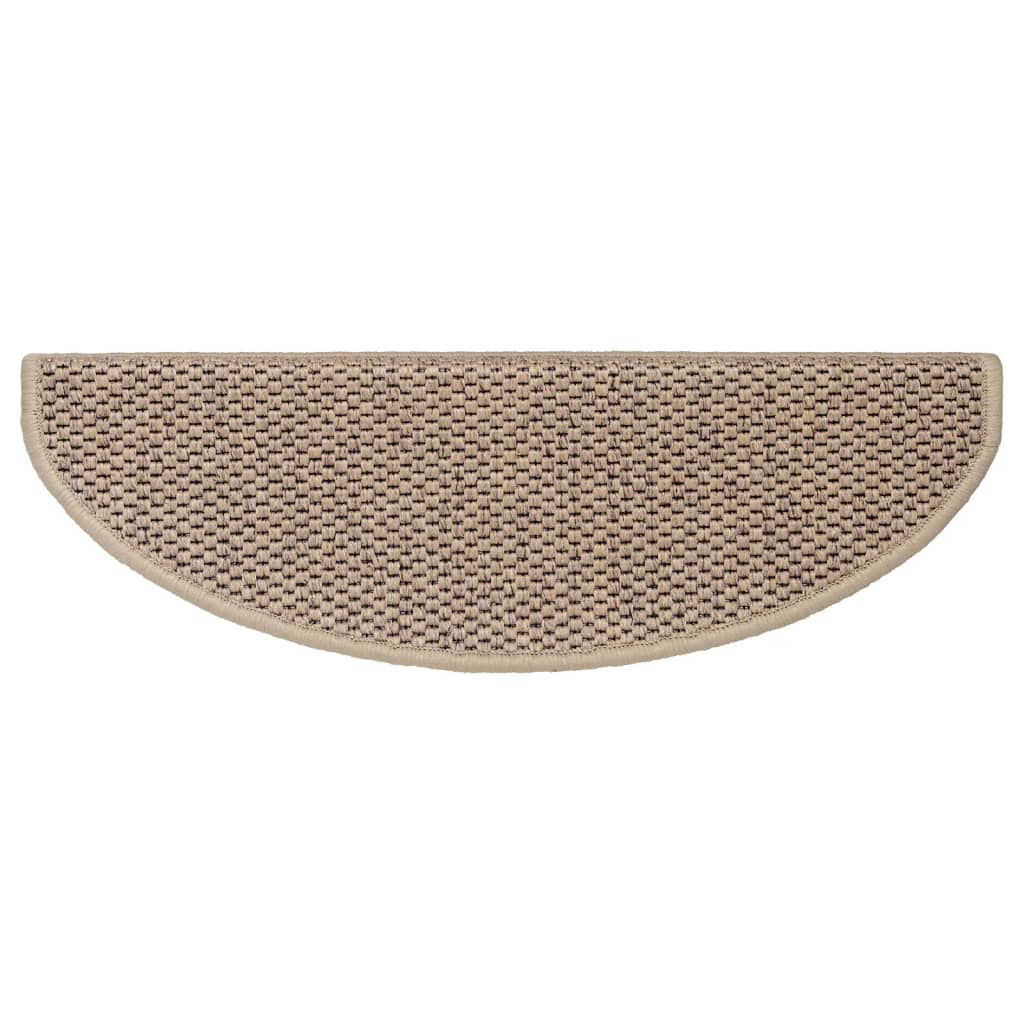 Vidaxl trapmatten zelfklevend 15 st sisal-look 65x21x4 cm zandkleurig