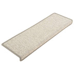 Vidaxl trapmatten zelfklevend 15 st sisal-look 65x21x4 cm platinakleur