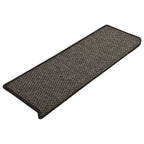 Vidaxl trapmatten zelfklevend 15st sisal-look 65x21x4cm antracietkleur