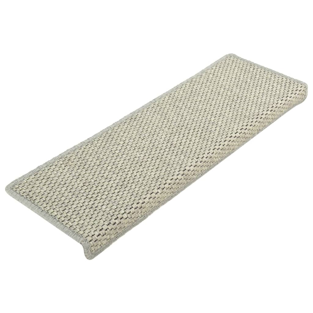 Vidaxl trapmatten zelfklevend 15 st sisal-look 65x21x4 cm groen