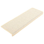 Vidaxl trapmatten zelfklevend 15 st sisal-look 65x21x4 cm berber