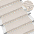 Vidaxl trapmatten zelfklevend 15 st sisal-look 65x21x4 cm berber