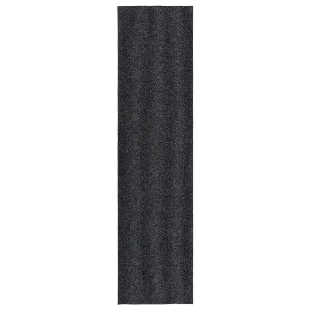 Vidaxl droogloopmat 100x400 cm antracietkleurig