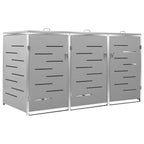 VidaXL Containerberging driedubbel 207x77,5x112,5 cm roestvrij staal