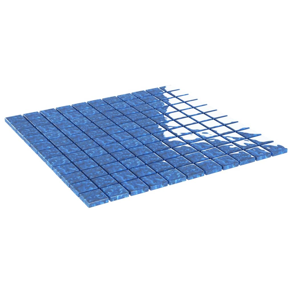Vidaxl mozaïektegels 11 st 30x30 cm glas blauw