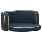 VidaXL Hondenbank inklapbaar 76x71x30 cm linnen blauw
