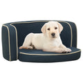 VidaXL Hondenbank inklapbaar 76x71x30 cm linnen blauw