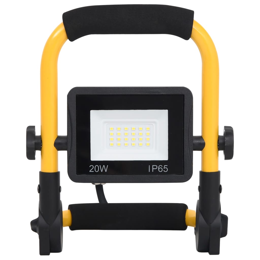 Vidaxl spotlight met handvat led 20 w warmwit