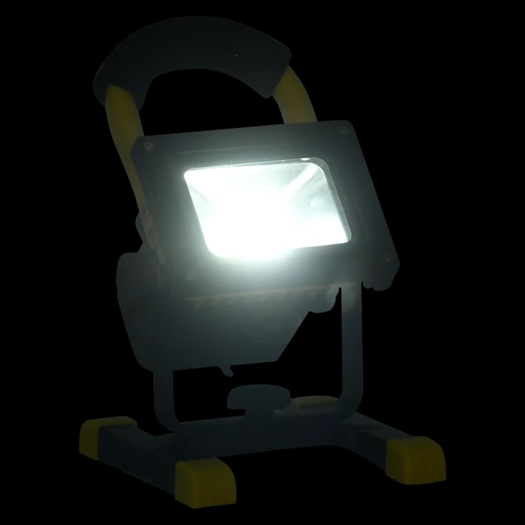 Vidaxl spotlight met handvat oplaadbaar led 30 w koudwit