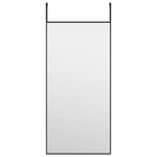 Vidaxl deurspiegel 30x60 cm glas en aluminium zwart