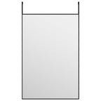 Vidaxl deurspiegel 40x60 cm glas en aluminium zwart