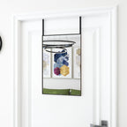 Vidaxl deurspiegel 40x60 cm glas en aluminium zwart
