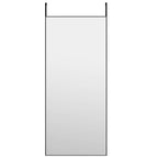 Vidaxl deurspiegel 40x100 cm glas en aluminium zwart