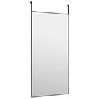 Vidaxl deurspiegel 50x100 cm glas en aluminium zwart