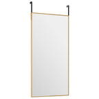 Vidaxl deurspiegel 30x60 cm glas en aluminium goudkleurig