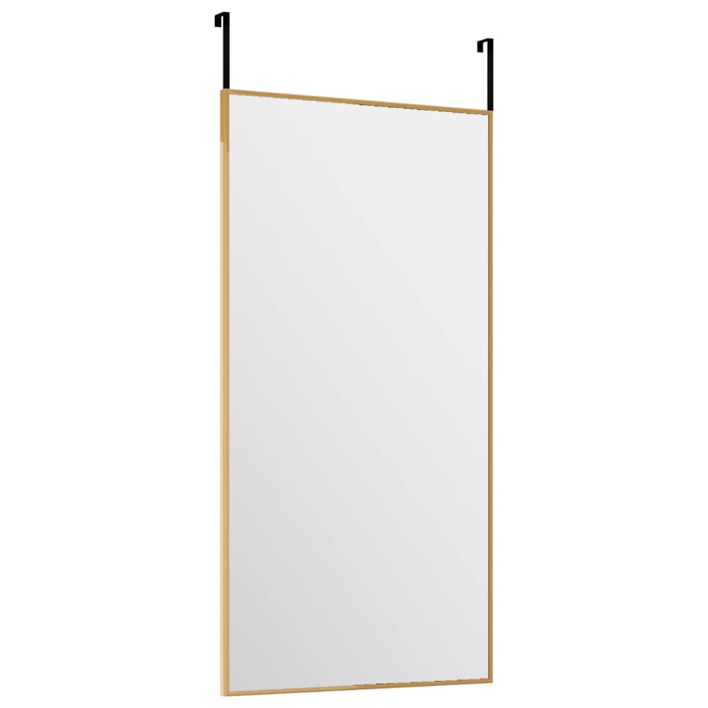 Vidaxl deurspiegel 30x60 cm glas en aluminium goudkleurig