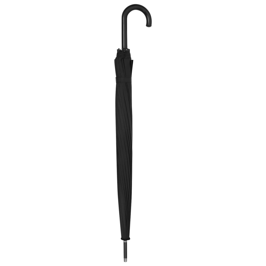 Vidaxl paraplu automatisch 120 cm zwart