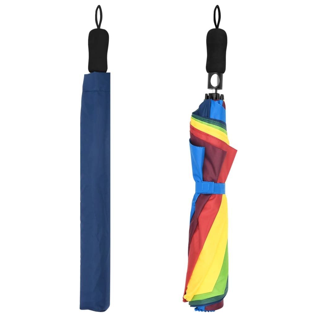 Vidaxl paraplu automatisch inklapbaar 124 cm meerkleurig