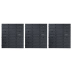 Vidaxl 48-delige opslagbakkenset met wandpanelen blauw en zwart