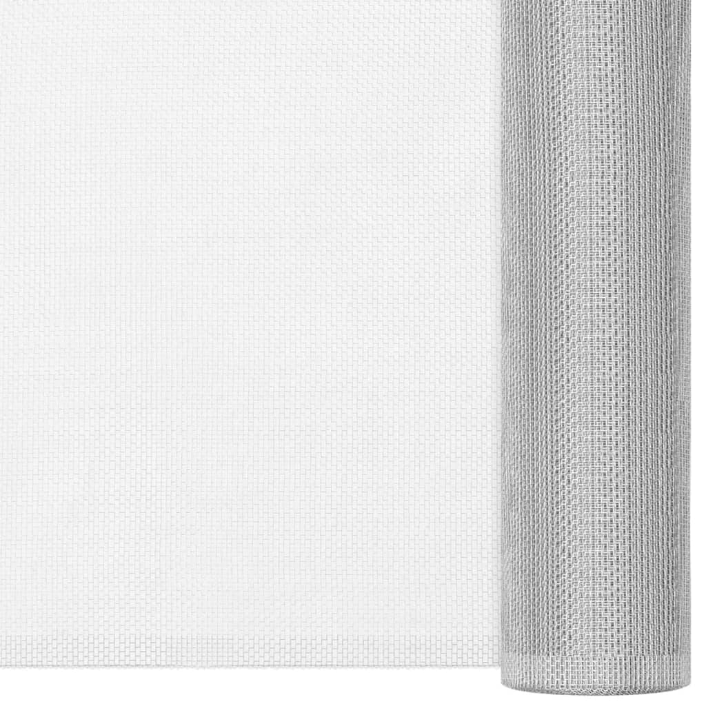 Vidaxl gaas 80x1000 cm aluminium zilverkleurig