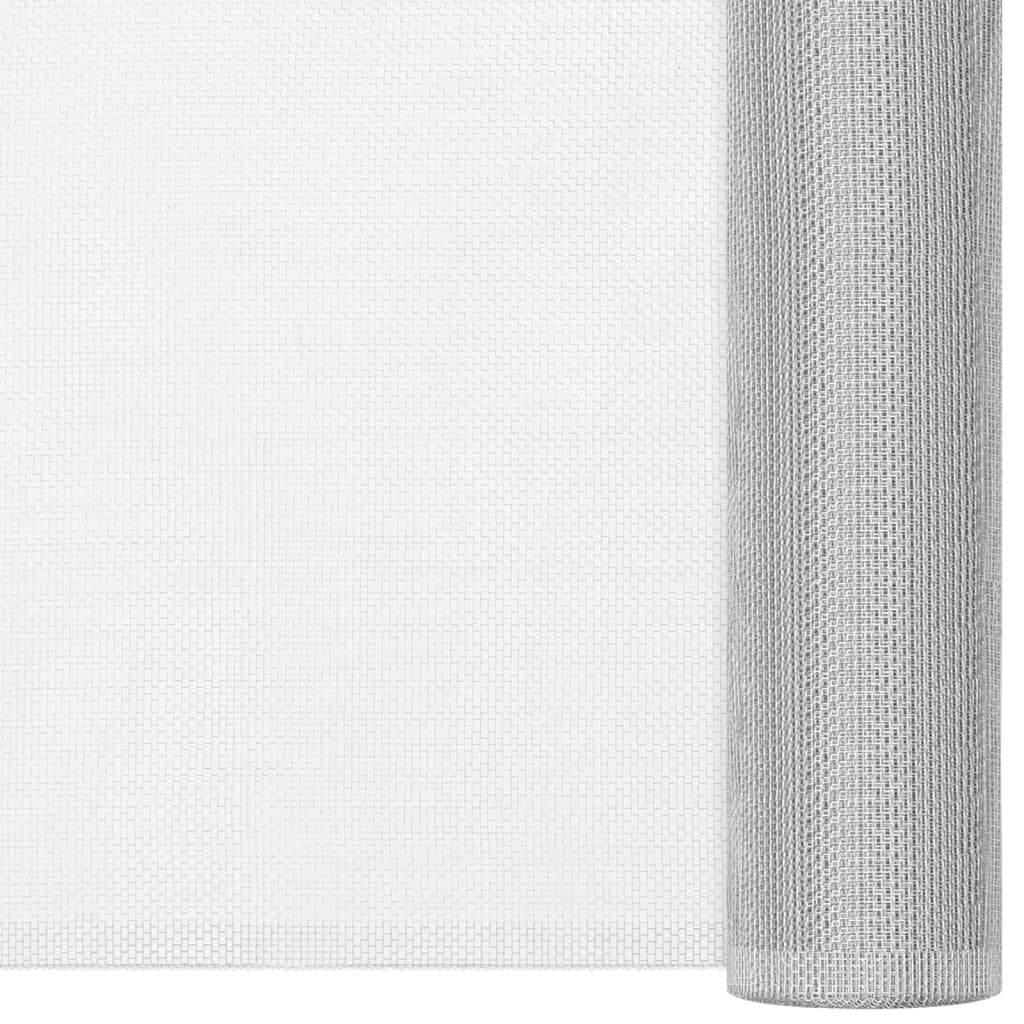 Vidaxl gaas 112x500 cm aluminium zilverkleurig