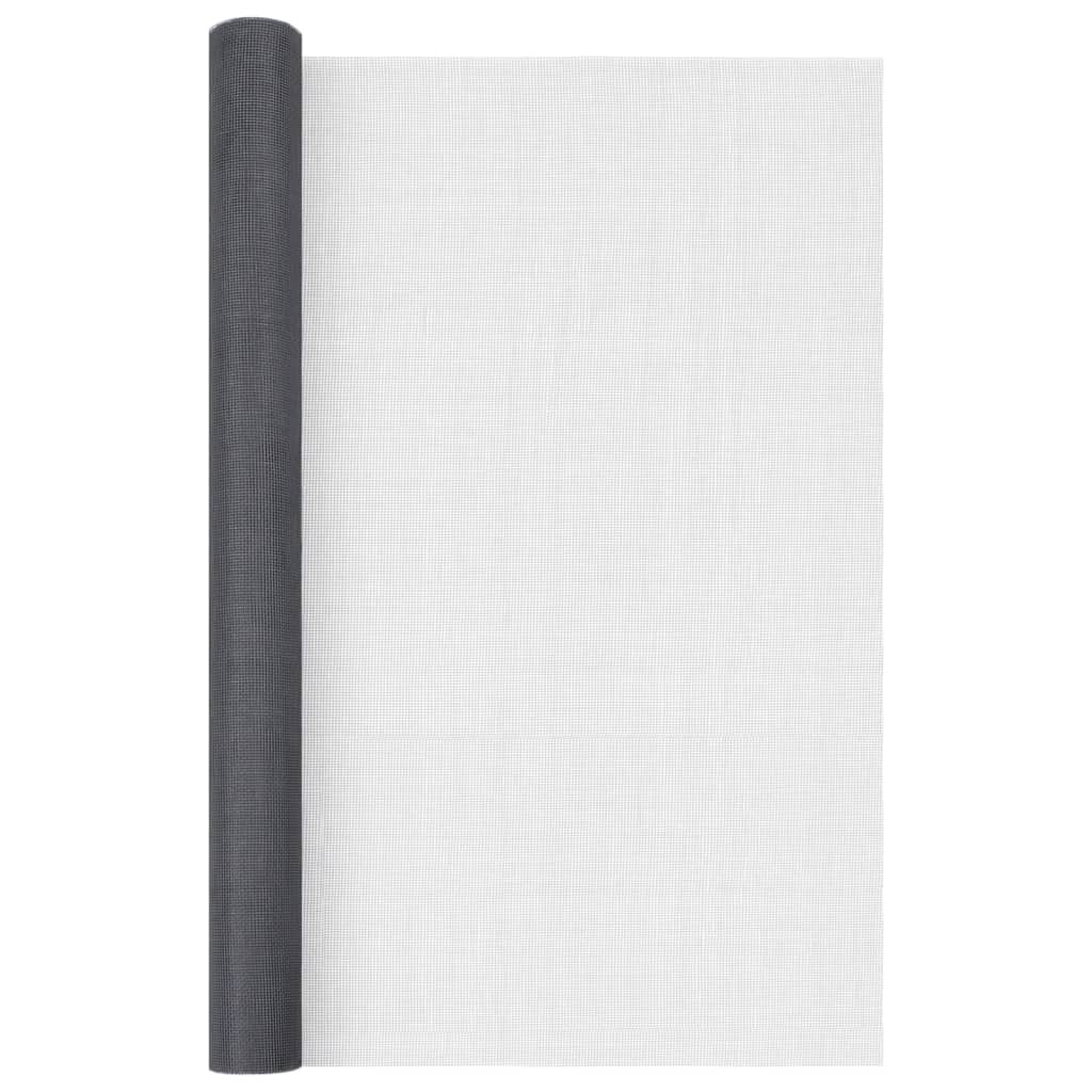 Vidaxl gaas 80x1000 cm glasvezel grijs
