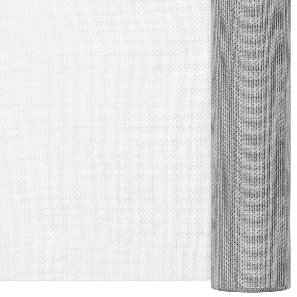 VidaXL Gaas 60x500 cm roestvrij staal zilverkleurig