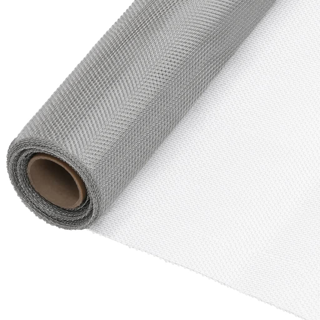 VidaXL Gaas 60x2000 cm roestvrij staal zilverkleurig