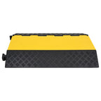 Vidaxl kabelbeschermer drempel met 2 tunnels 90 cm rubber