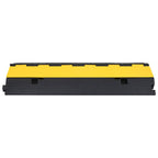 Vidaxl kabelbeschermer drempel met 2 tunnels 100 cm rubber