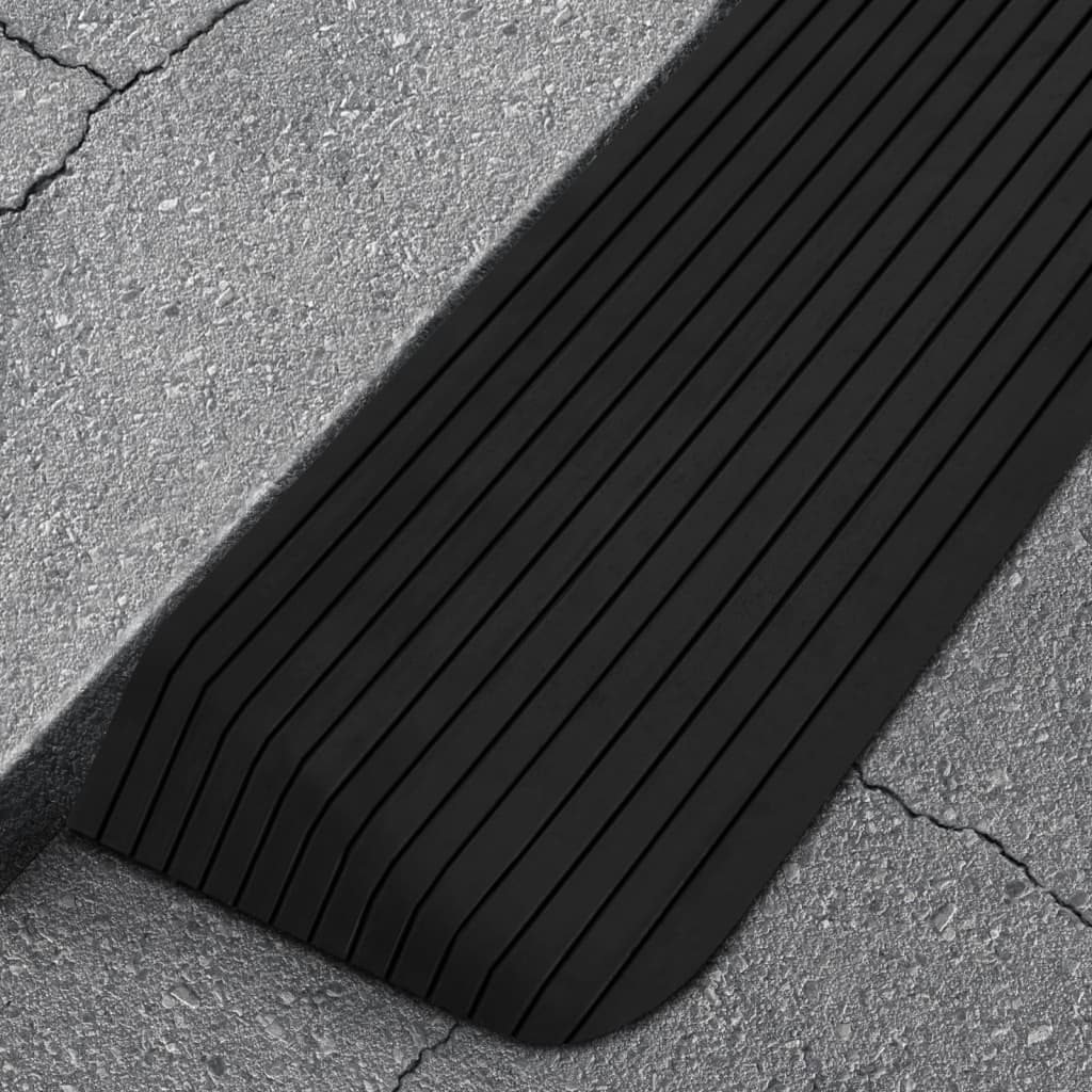 Vidaxl drempelhulp 110x41x5 cm rubber