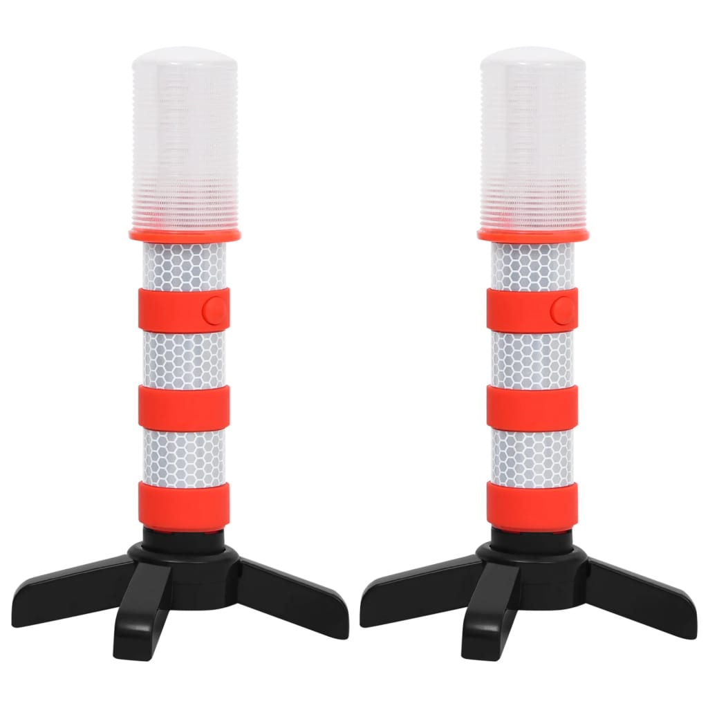 VidaXL Pechlamp flitsend electronisch 2 st 10,5x8x21 cm