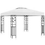 Vidaxl prieel met led-lichtslinger 3x3 m wit