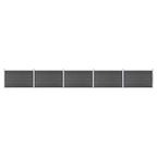VidaXL Schuttingpanelenset 872x105 cm HKC zwart